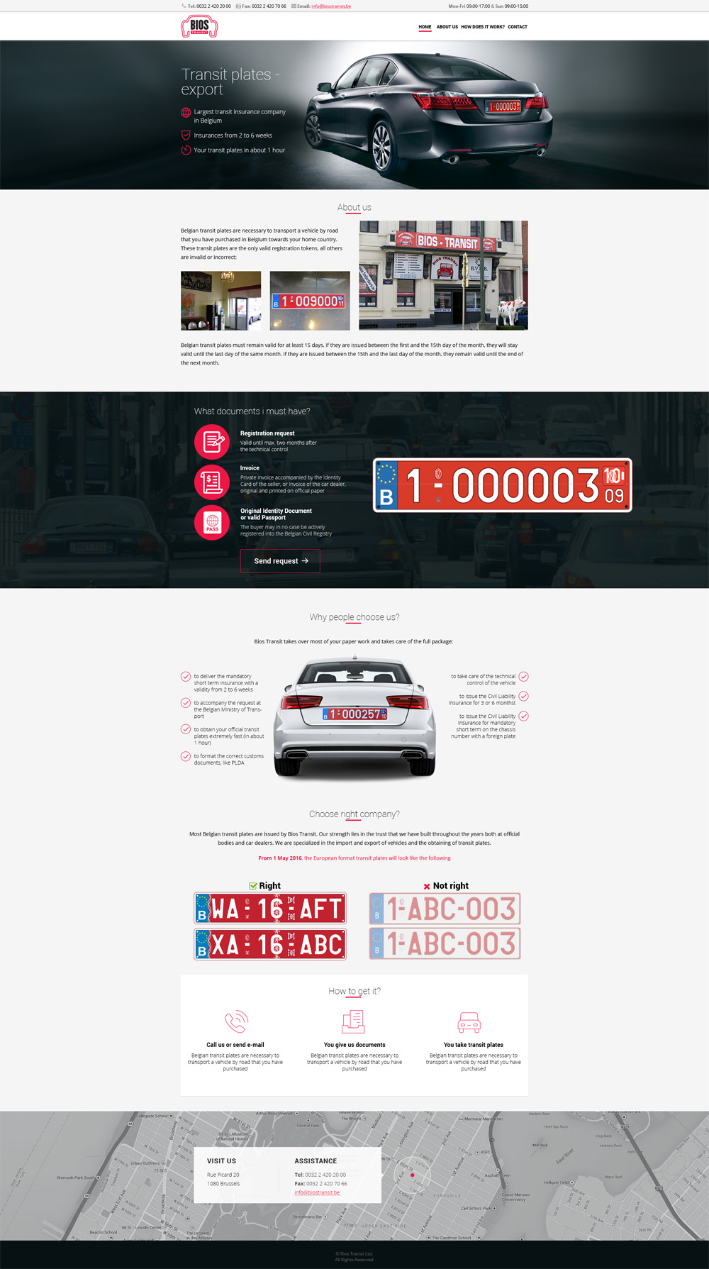 Дизайн сайта для transit.auto